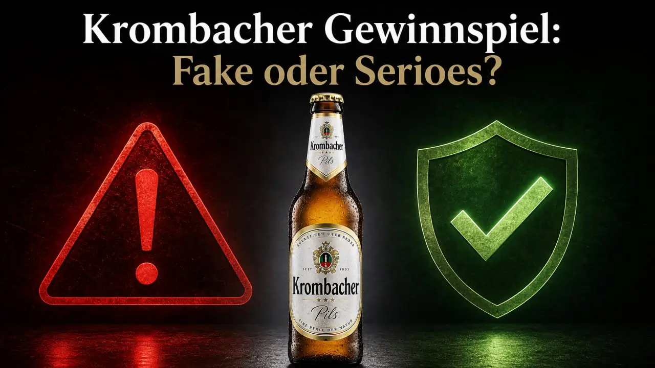 Krombacher Gewinnspiel Fake oder Seriös erkennen